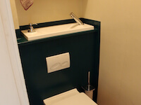 WiCi Bati, WC suspendu avec vasque lave-mains - Monsieur M (49)